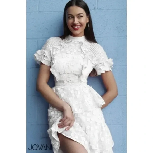 Jovani | Dresses | Nwt Jovani M6446a White Lace Formal Dress 50 | Poshmark